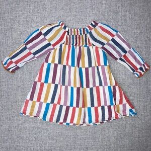 Pink Chicken 6-12m EUC Colorful Striped Kids Dress